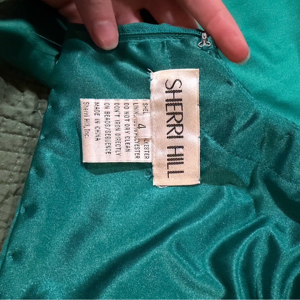 Sherri Hill Emerald Green Two Piece Dress - Picture 9 of 9